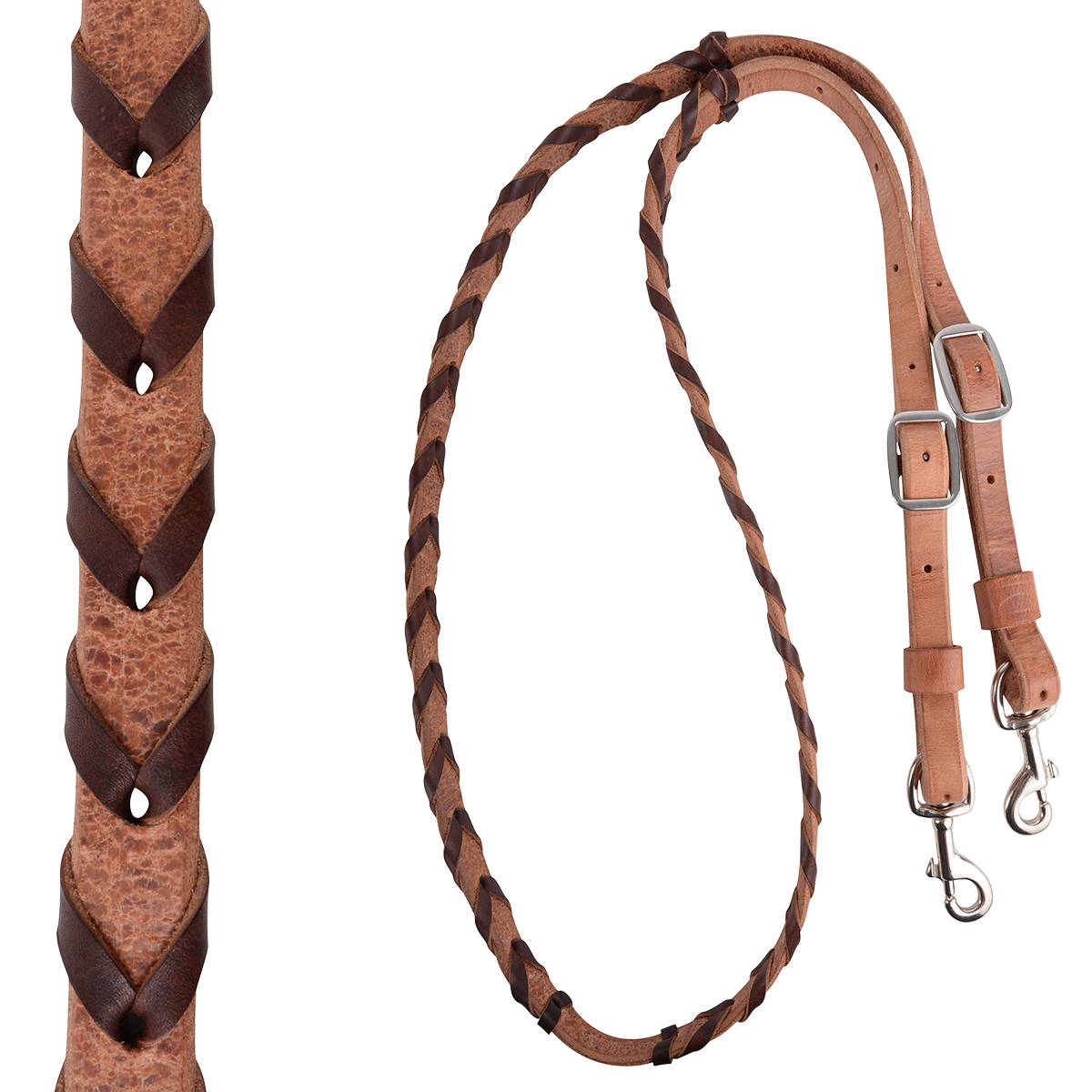 Martin Saddlery Latigo Laced Barrel Rein