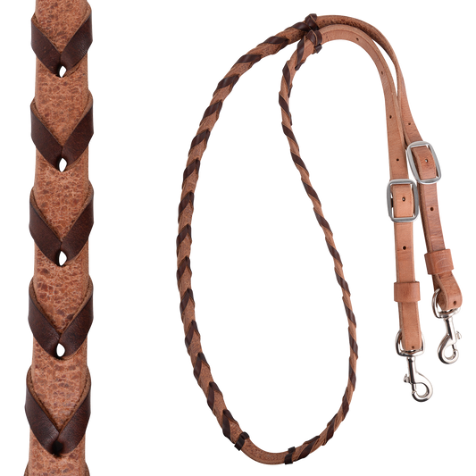 Martin Saddlery Latigo Laced Barrel Rein